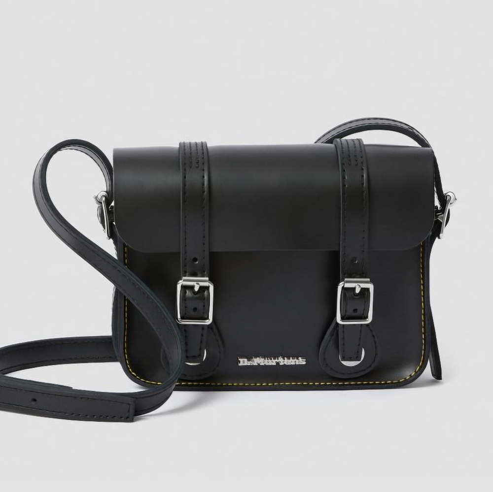Stylish Black Leather Satchel
